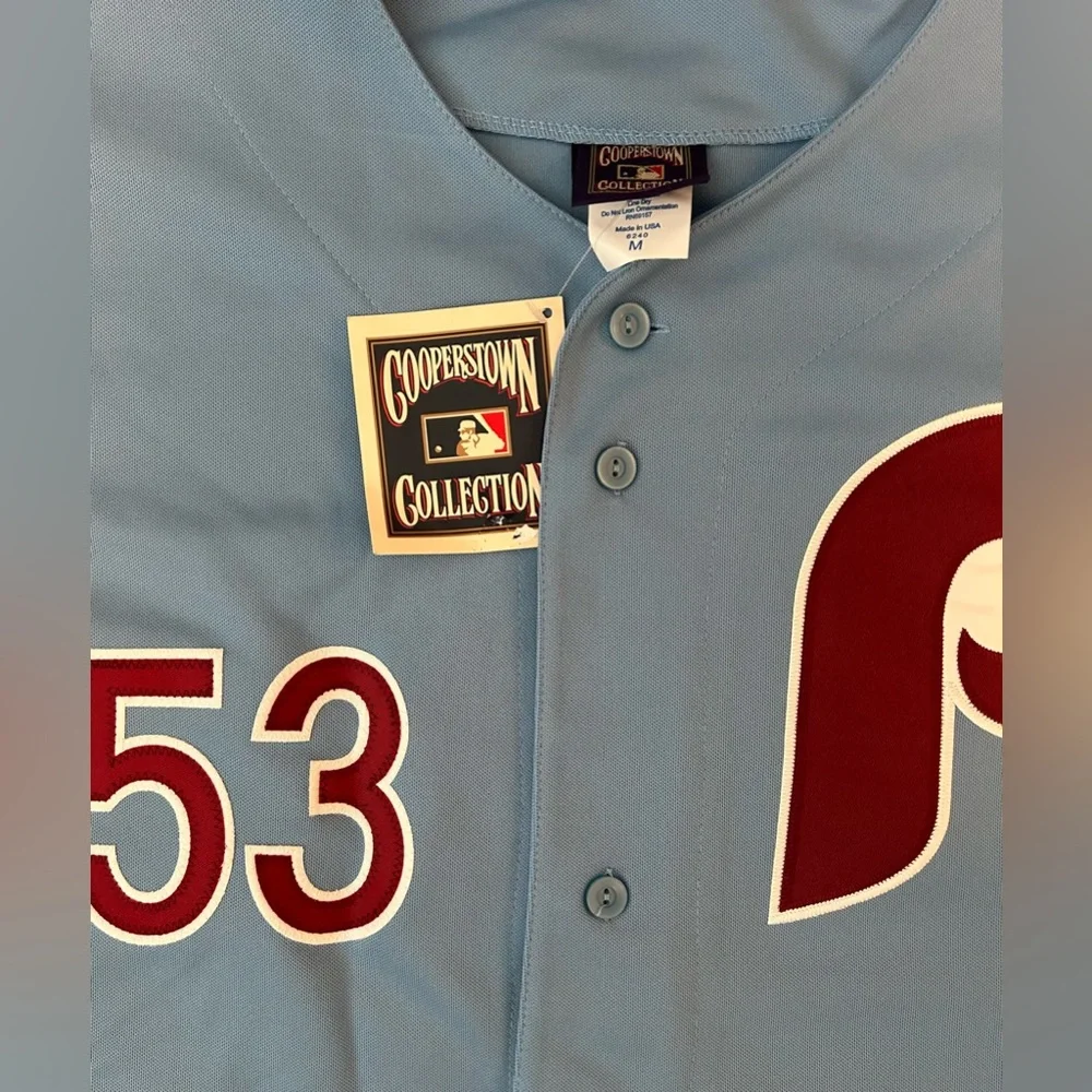 Majestic Authentic Philadelphia Phillies Venezuela Bob Abreu Jersey Men’s Sz: M - Picture 4 of 7